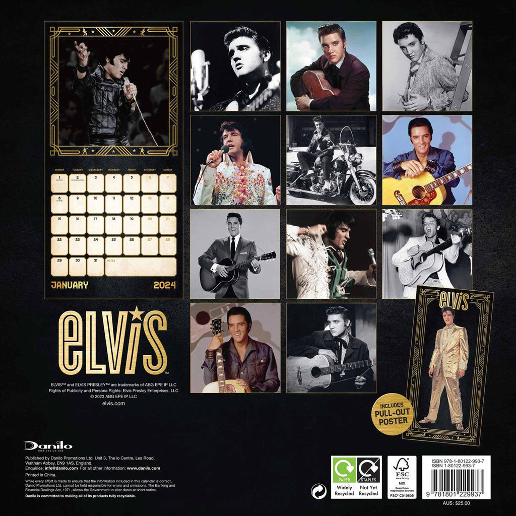 Elvis Presley Elvis Presley 2024 calendar Alda Music