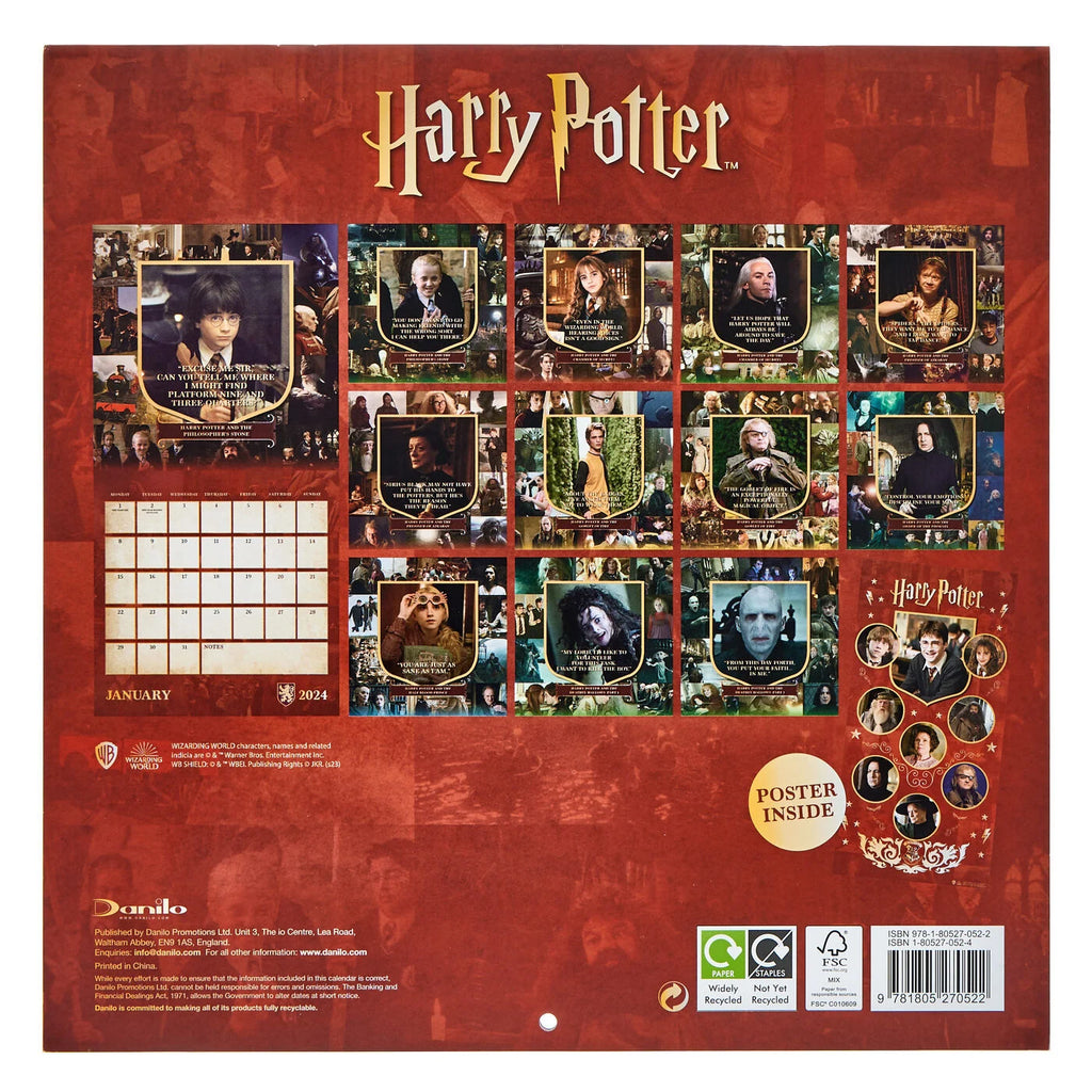 Harry Potter Harry Potter 2024 Calendar Alda Music