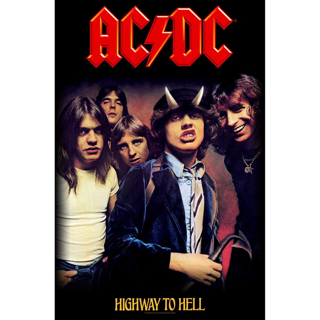 AC/DC - Textile Poster - AC/DC Highway To Hell (Fáni)