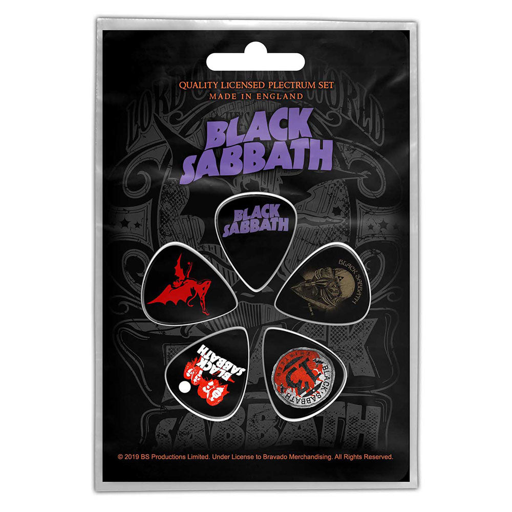 Black Sabbath - Plectrum Pack - Black Sabbath Gítar Naglir 5st