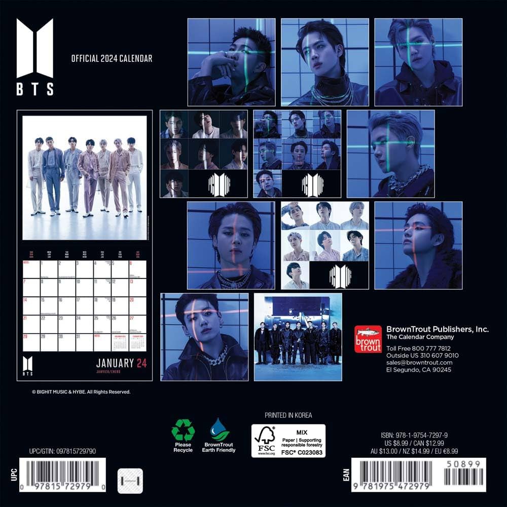 BTS BTS 2025 Calendar Alda Music