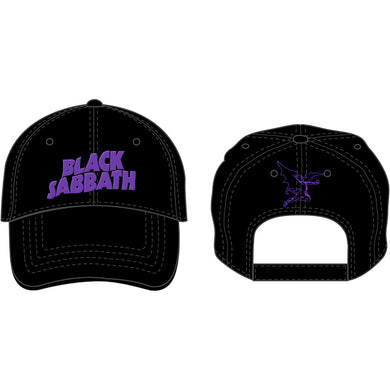 Black Sabbath - Baseball Cap - Black Sabbath Logo & Devil Derhúfa
