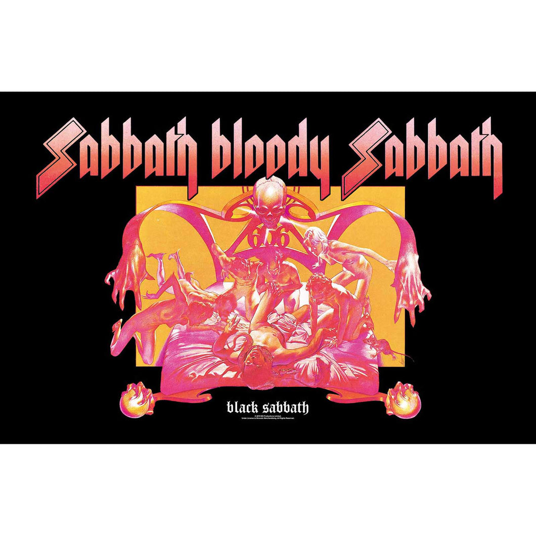 Black Sabbath - Textile Poster - Black Sabbath Sabbath Bloody Sabbath (Fáni)