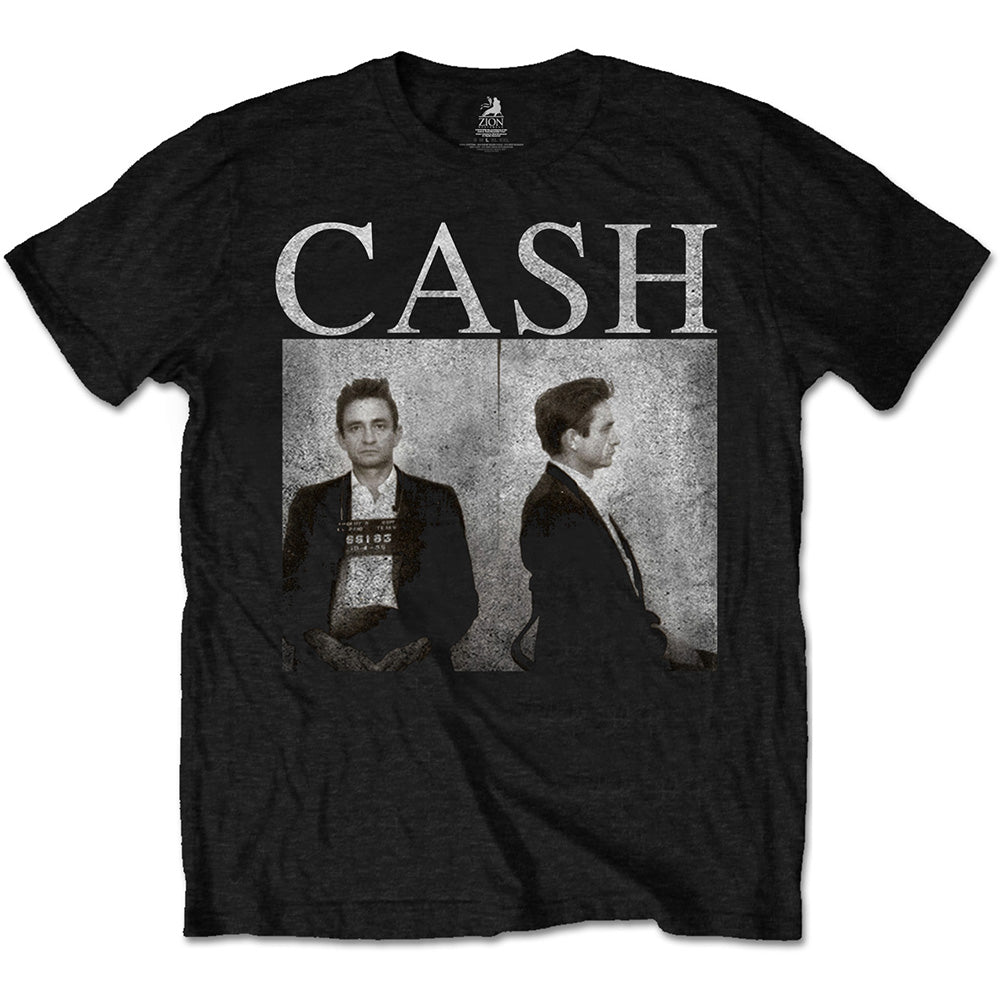Johnny Cash - T-Shirt - Johnny Cash Mug Shot (Bolur)