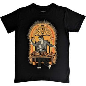 Elvis Presley - T-Shirt - Sun Records Elvis Dancing Black (Bolur)