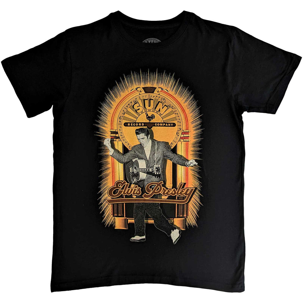 Elvis Presley - T-Shirt - Sun Records Elvis Dancing Black (Bolur)
