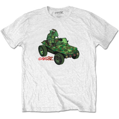 Gorillaz - T-Shirt - Gorillaz Green Jeep (Bolur)