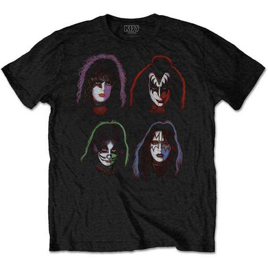 Kiss - T-Shirt Kiss Faces bolur