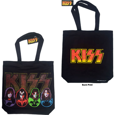 Kiss - Tote Bag - Kiss Faces & Logo (Poki)