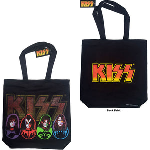 Kiss - Tote Bag - Kiss Faces & Logo (Poki)