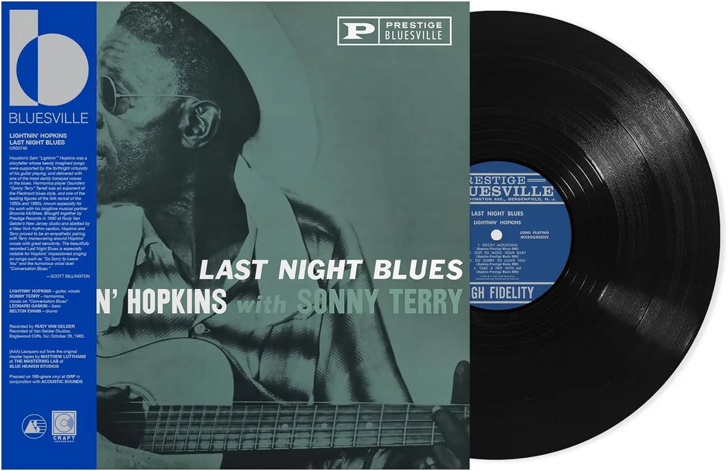 Lightnin' Hopkins - Last Night Blues (Bluesville AS)