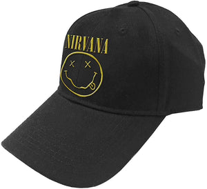 Nirvana - Baseball Cap - Derhúfa Nirvana Happy Face Logo