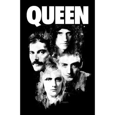 Queen - Textile Poster - Queen Faces (Fáni)