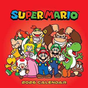 Super Mario - Super Mario Bros 2026 calendar