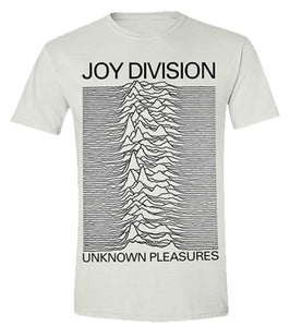 Joy Division - T-Shirt - Unknown Pleasures White (Bolur)