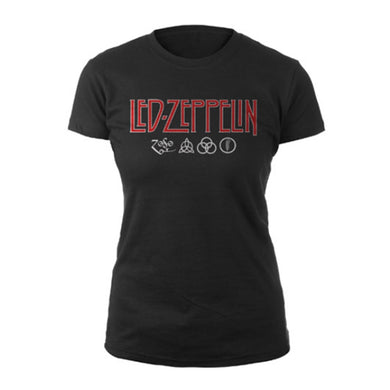 Led Zeppelin - T-Shirt - Logo / Symbols (Bolur)