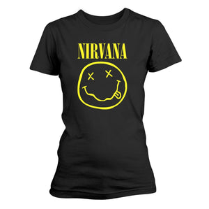 Nirvana - T-Shirt - Happy Face Logo (Bolur)