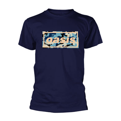 Oasis - T-Shirt - Camo Logo Navy (Bolur)